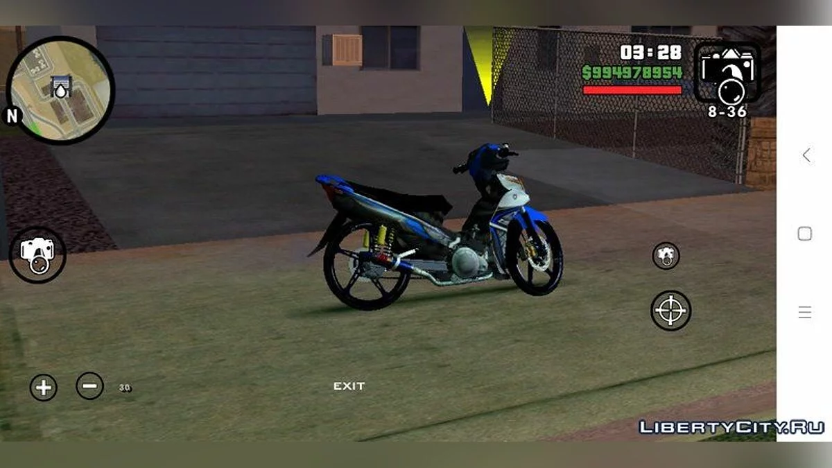 Yamaha Lagenda 115zfi Blue  / GTA San Andreas