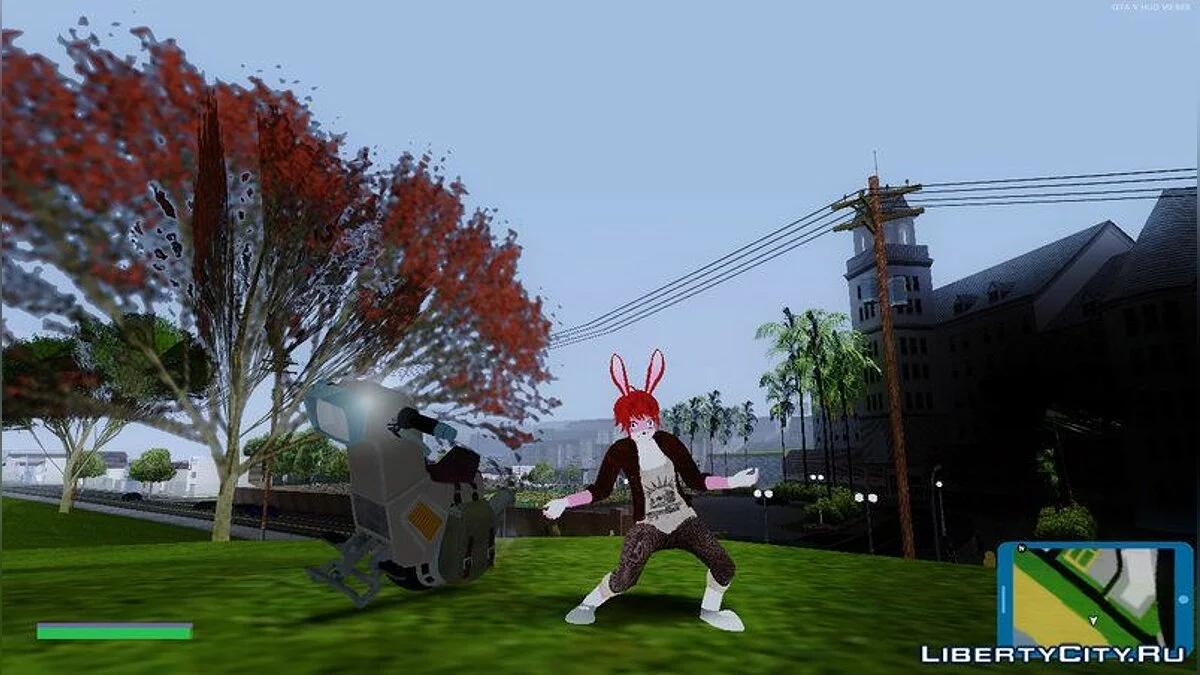 Мотоцикл из игры  Jump Force / GTA San Andreas
