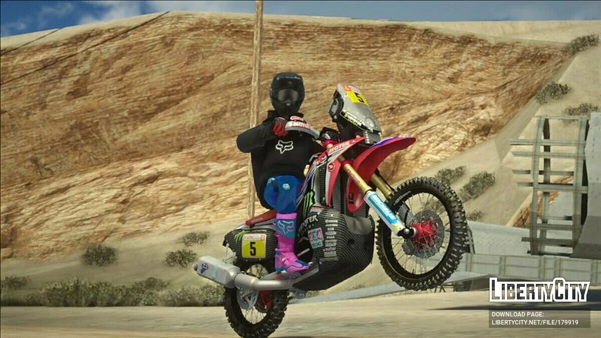 2018 Honda CRF 450R Dakar Rally / GTA San Andreas