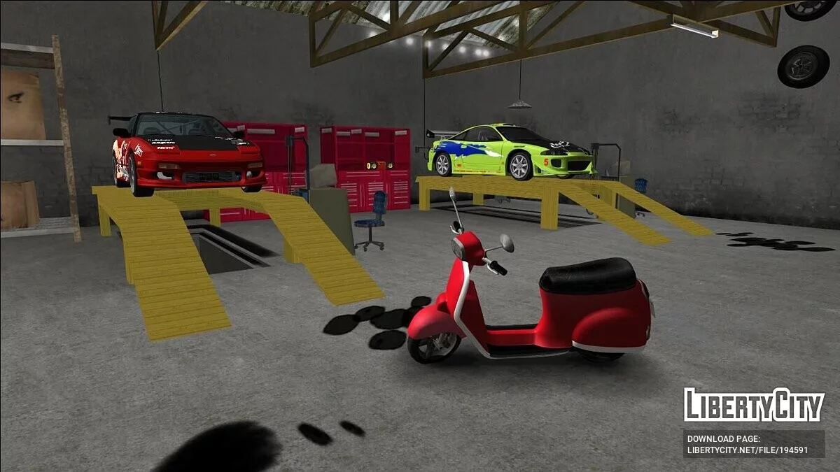 Фаггио из Definitive Edition / GTA San Andreas