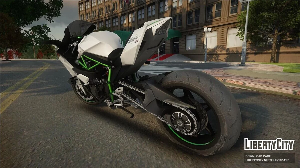 Kawasaki Ninja H2R Drag / GTA San Andreas