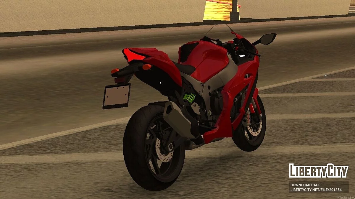 Kawasaki Ninja ZX-10RR + CCD / GTA San Andreas