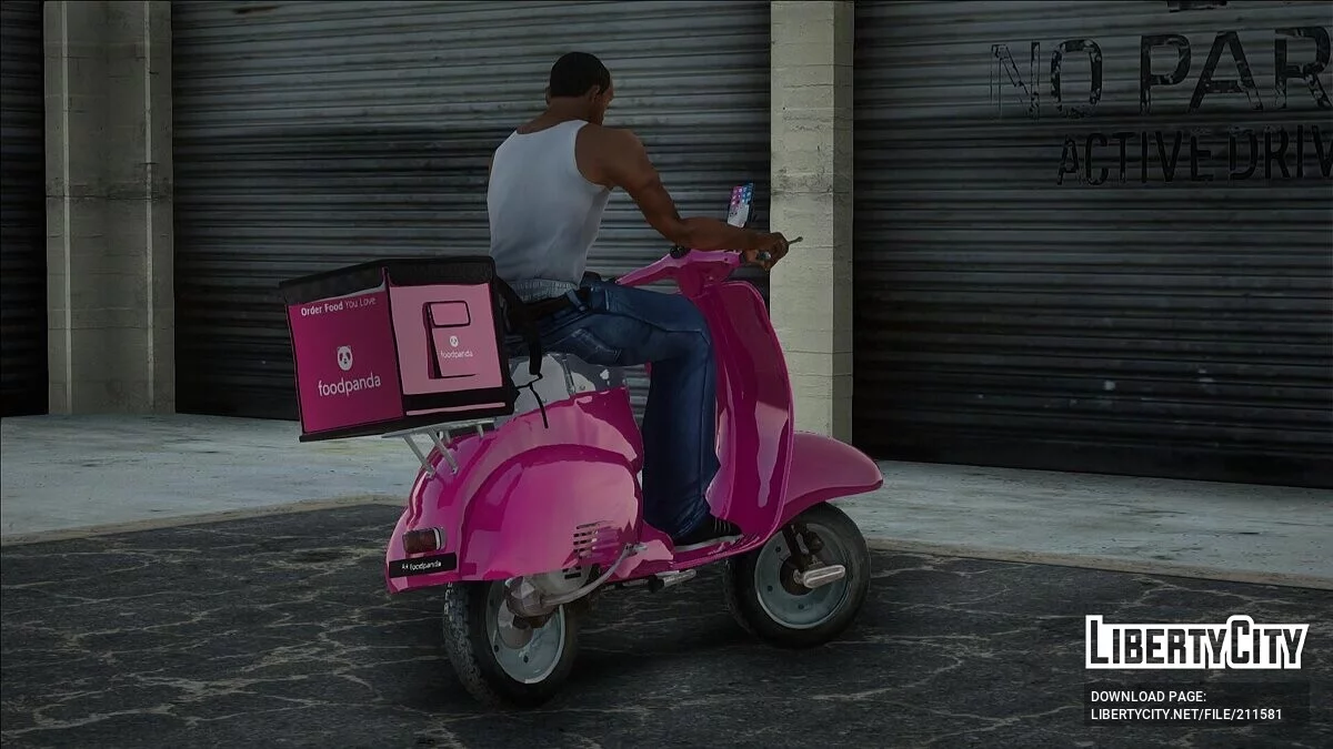 Scooter Vyatka Foodpanda Style / GTA San Andreas