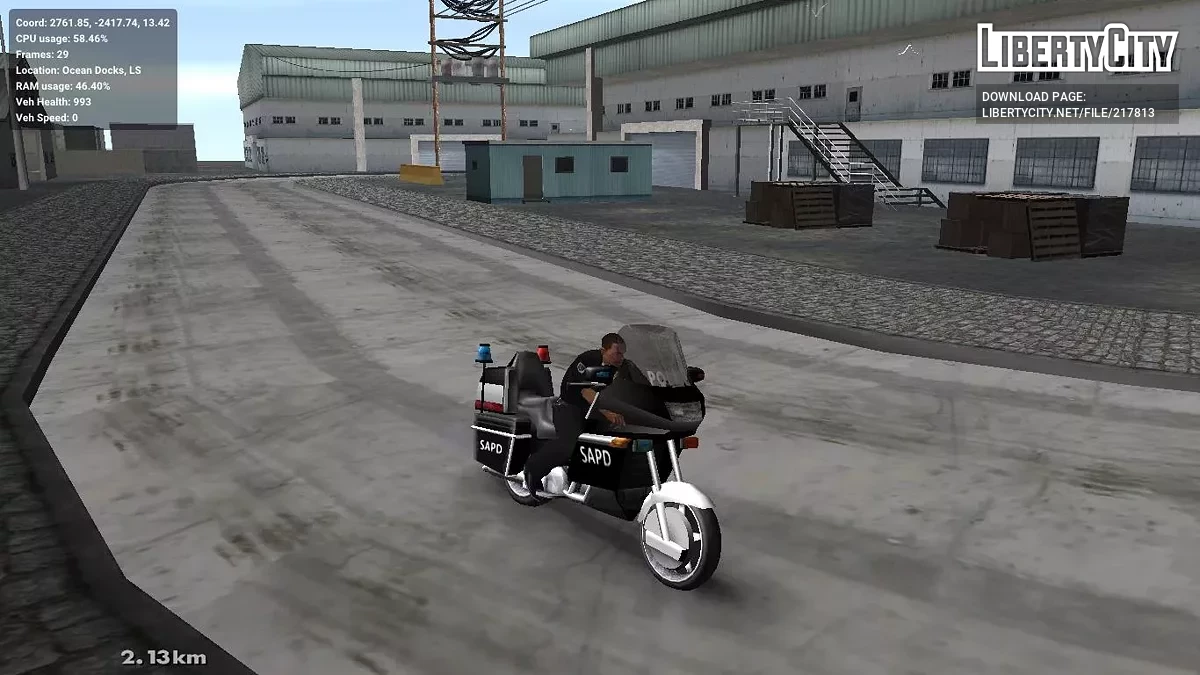 Wayfarer SAPD 2012 / GTA San Andreas
