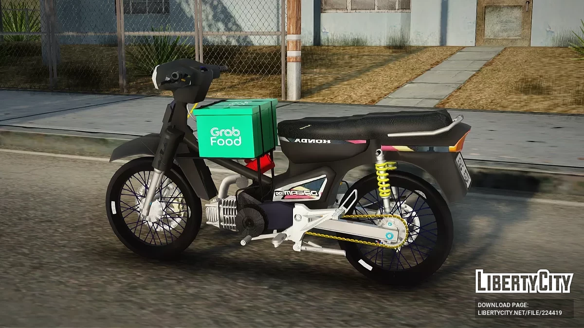 Вьетнамский мотоцикл GrabFood / GTA San Andreas