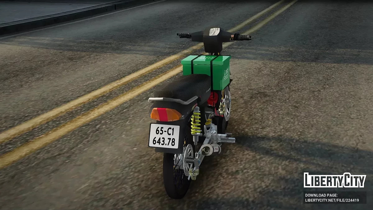 Вьетнамский мотоцикл GrabFood / GTA San Andreas