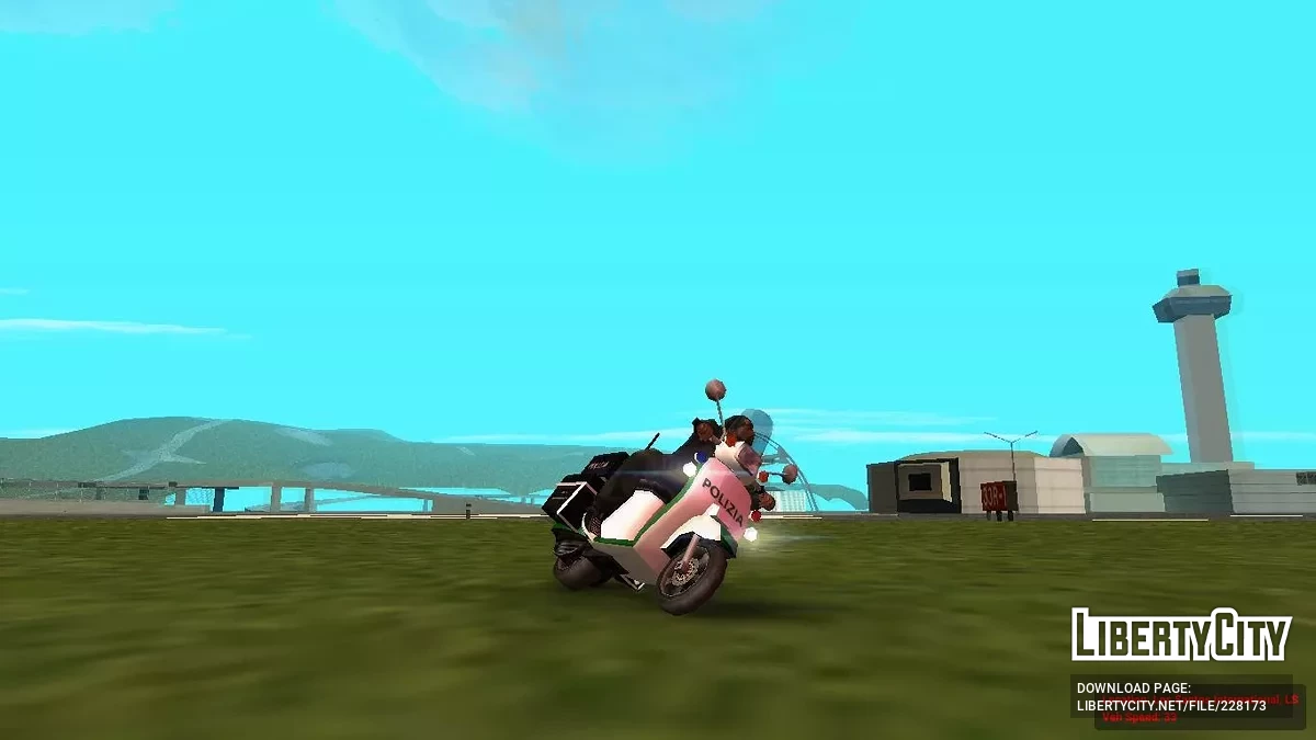 Полицейский Faggio (Итальянская полиция) (SA-стиль + IVF) / GTA San Andreas