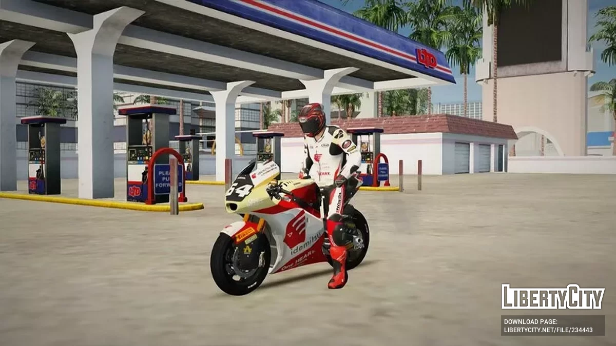 Мотоцикл и скин Mario Aji для сезона MotoGP 2025 / GTA San Andreas