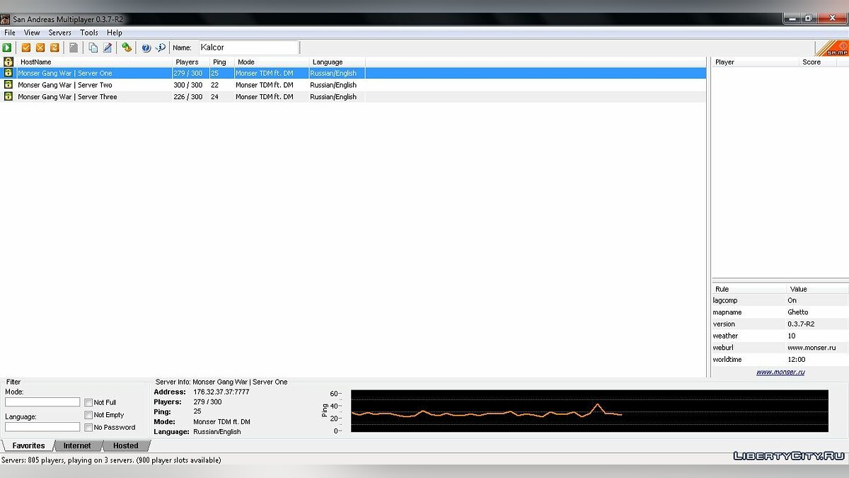 SAMP 0.3.7-R2 для GTA San Andreas - Картинка #1