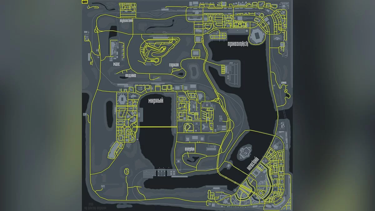 Удобная карта дорог MTA PROVINCE BETA 2.0 / GTA San Andreas