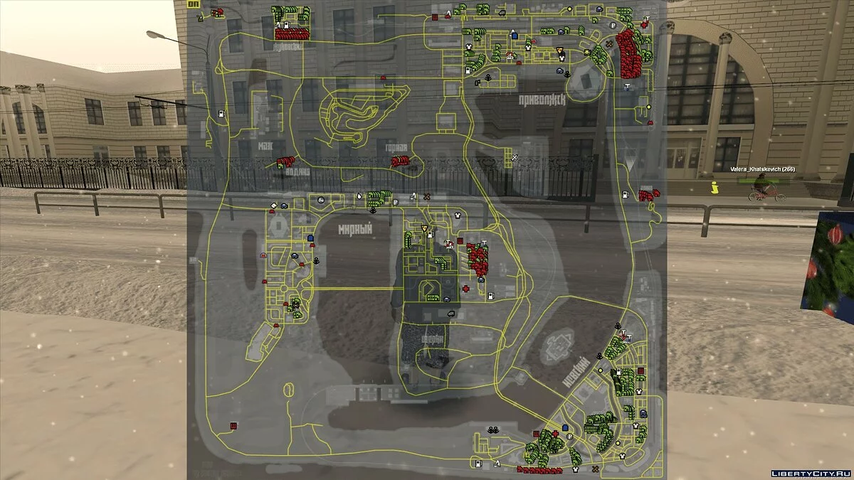 Удобная карта дорог MTA PROVINCE BETA 2.0 / GTA San Andreas