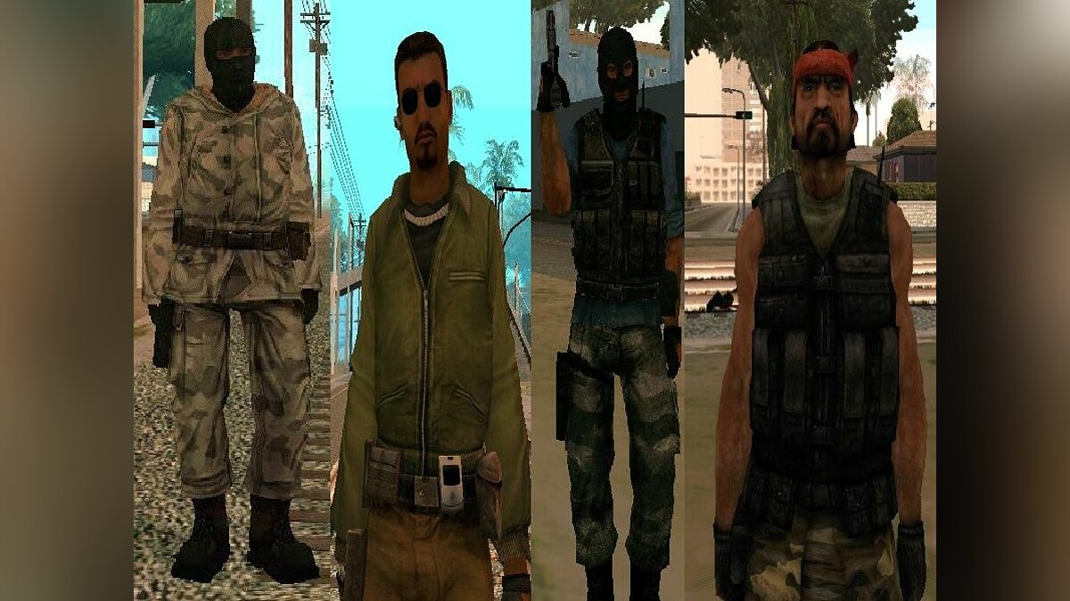 Скачать Террористы из CSS для GTA San Andreas