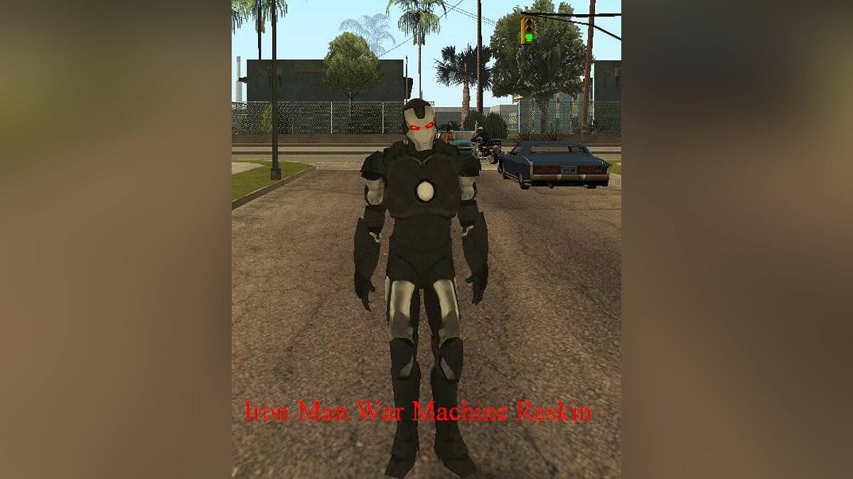 Скачать Iron Man War Machine Reskin для GTA San Andreas