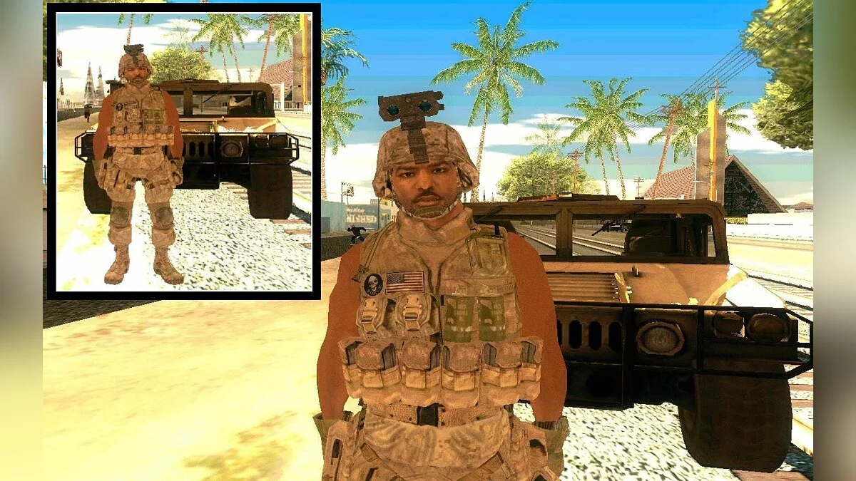 Солдат из COD MW 2 / GTA San Andreas