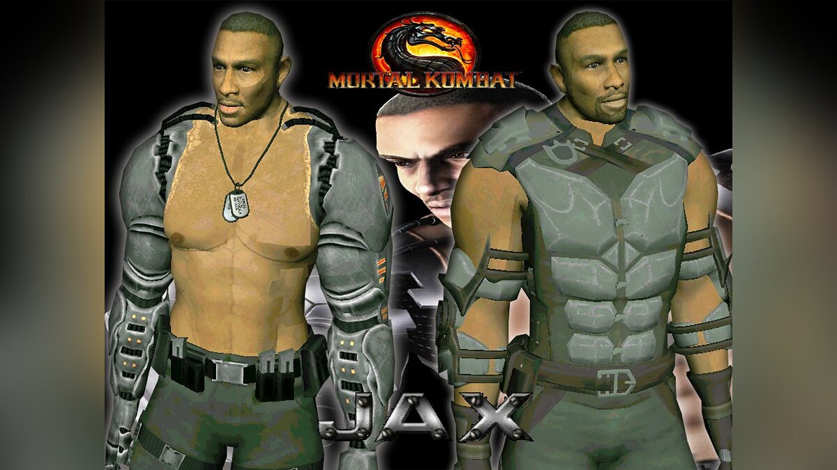 Скачать Jax from mortal kombat 9 для GTA San Andreas