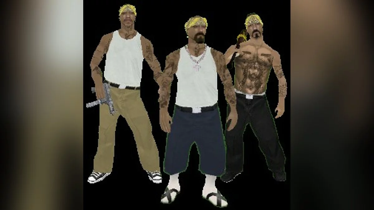 Новые скины для Вагос / GTA San Andreas
