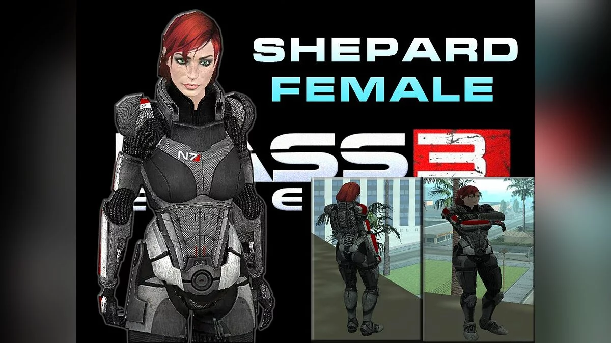 Shepard female ME3 / GTA San Andreas