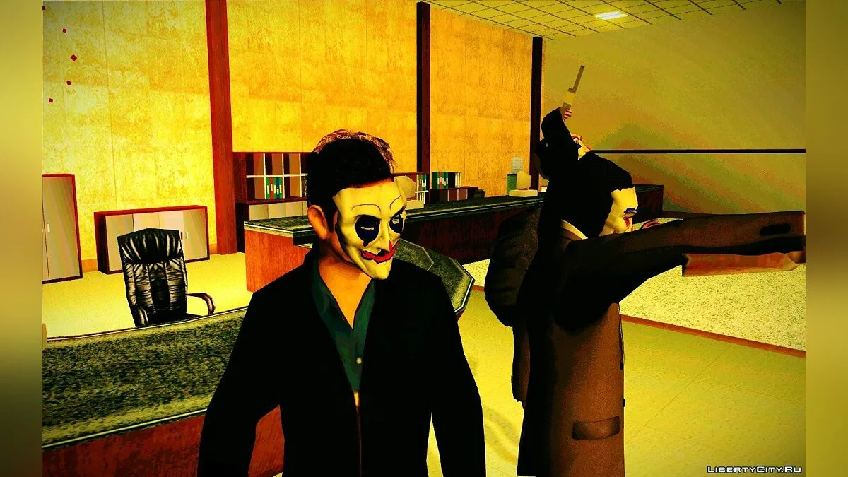 Happy mask ped (From dark knight) / GTA San Andreas