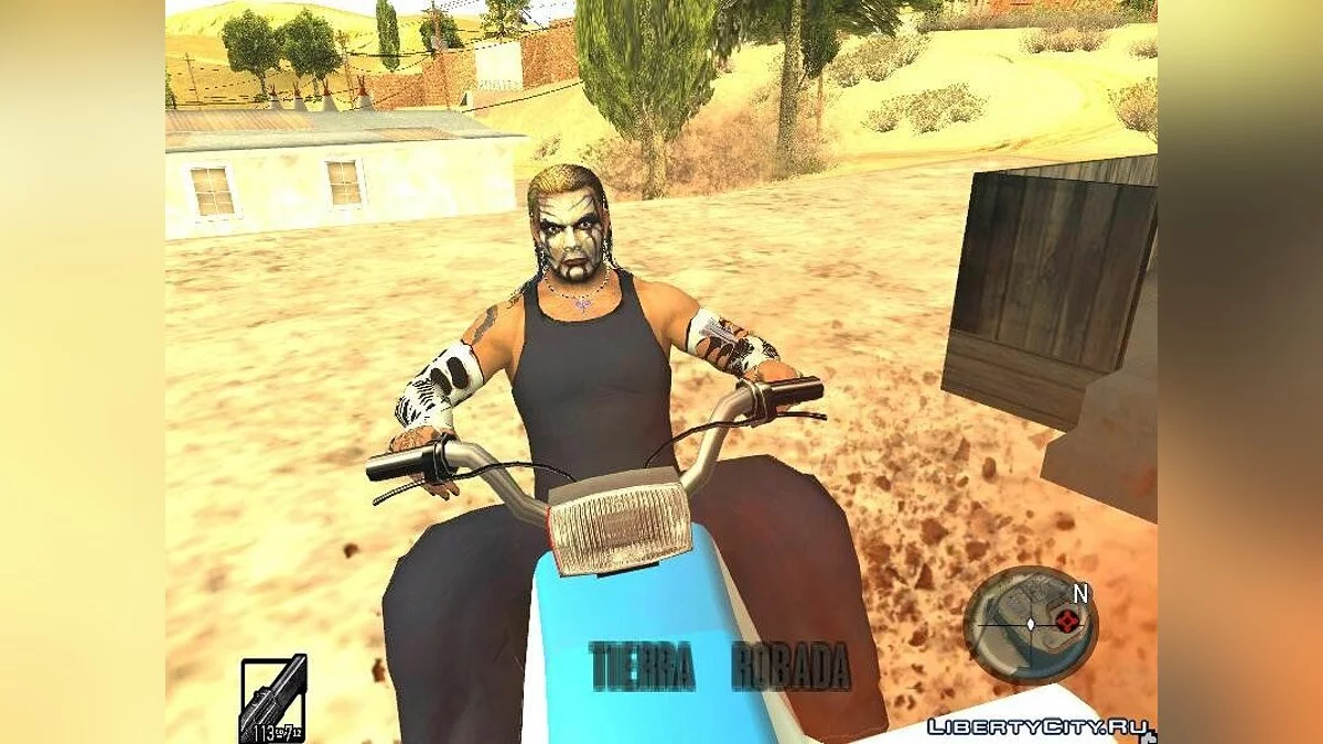 The Real Jeff Hardy mod (convert from SvR 2010) / GTA San Andreas