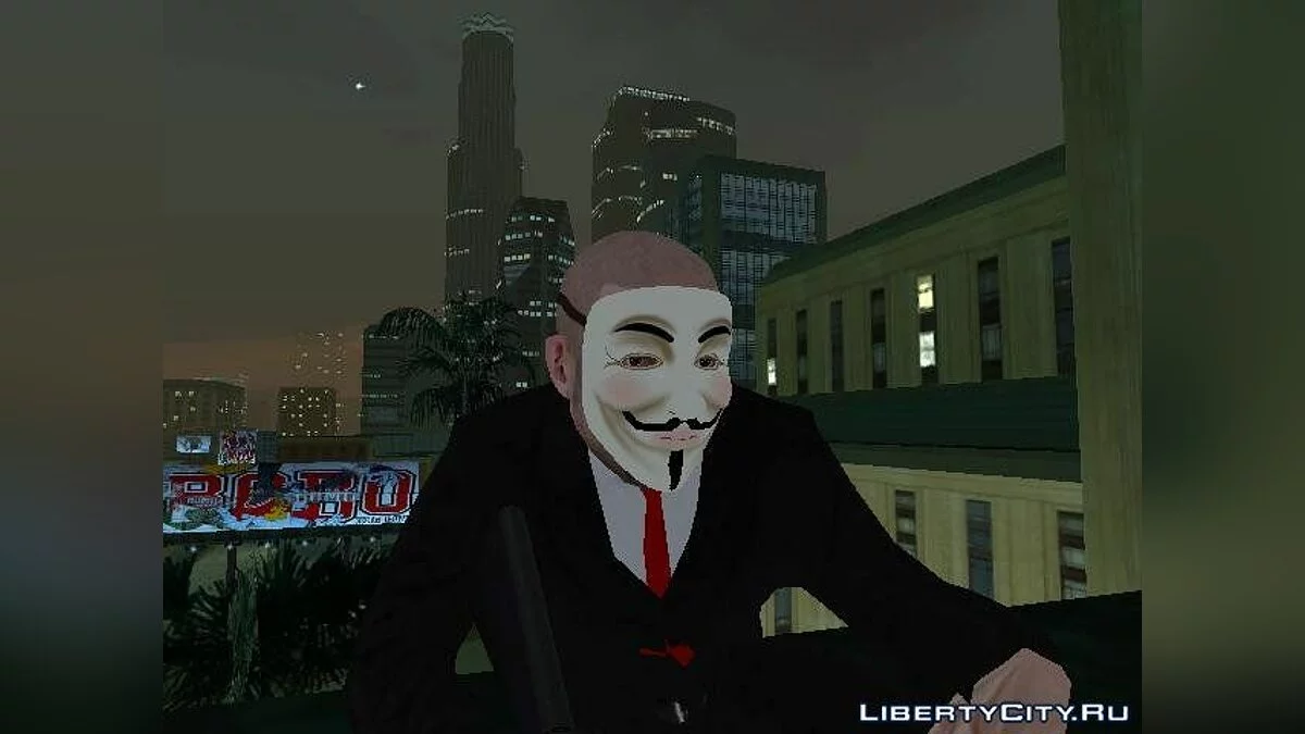 Anonymous skin V.3 / GTA San Andreas
