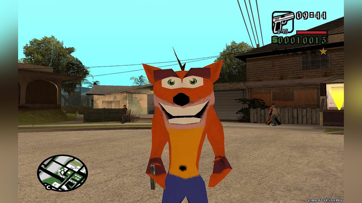 Скачать Crash Bandicoot (v2) Final для GTA San Andreas