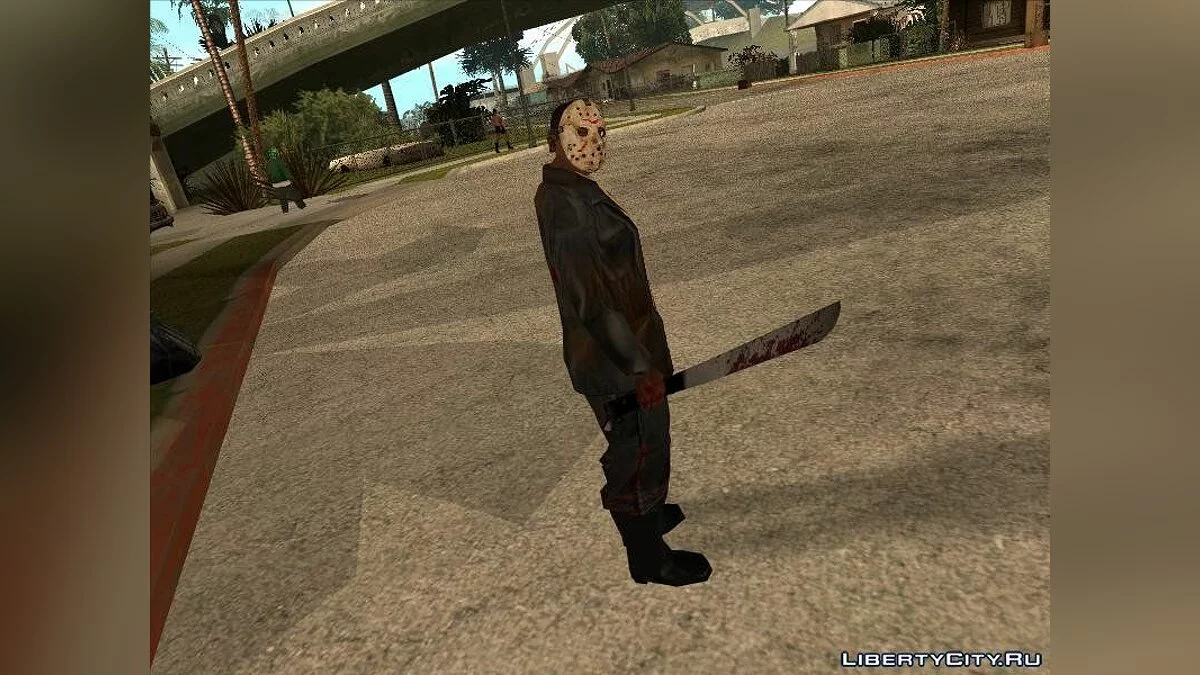 Jason Voorhees + Окровавленый мачете V1.0	  / GTA San Andreas
