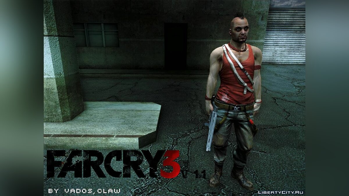 Скачать Ваас из Far Cry 3 v1.1 для GTA San Andreas