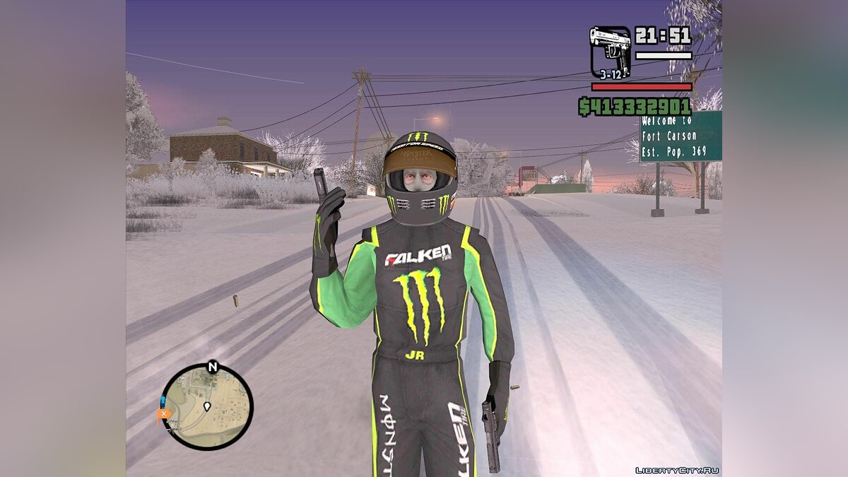 Скачать Monster Energy Skin для GTA San Andreas