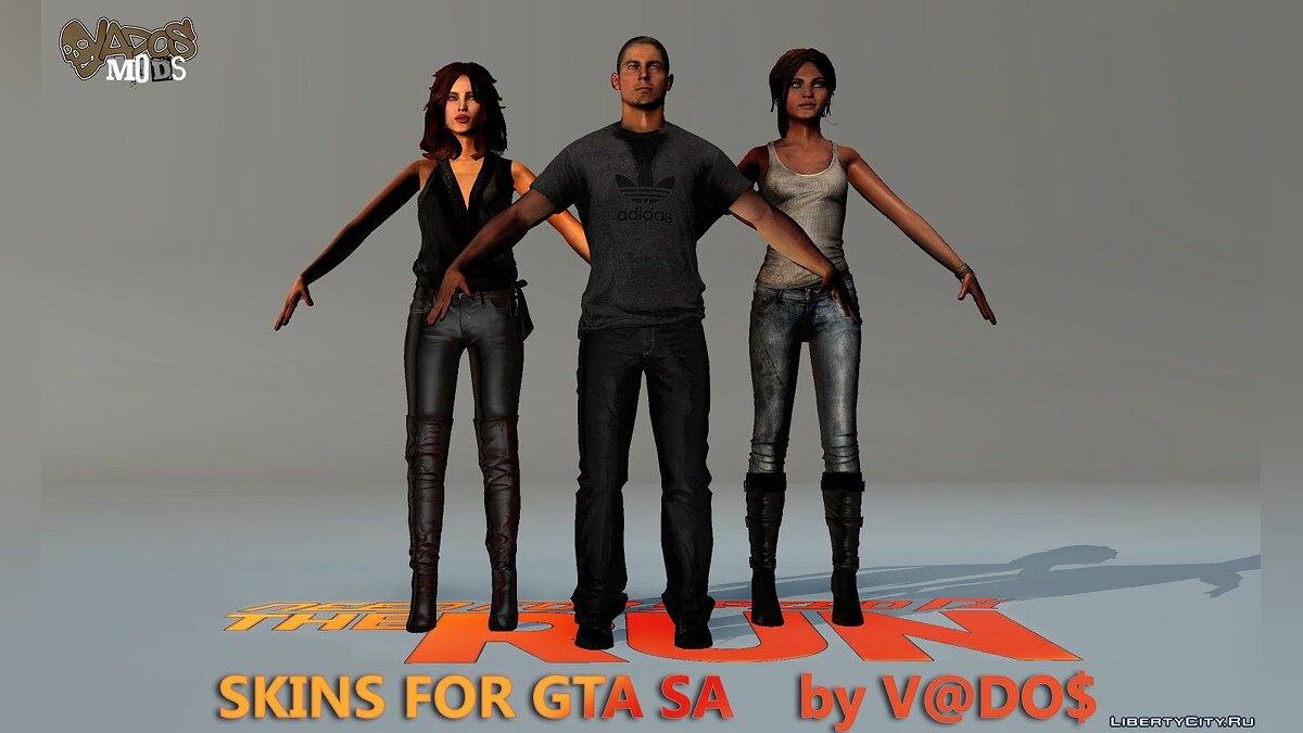 Скачать NFS The Run Skins для GTA San Andreas