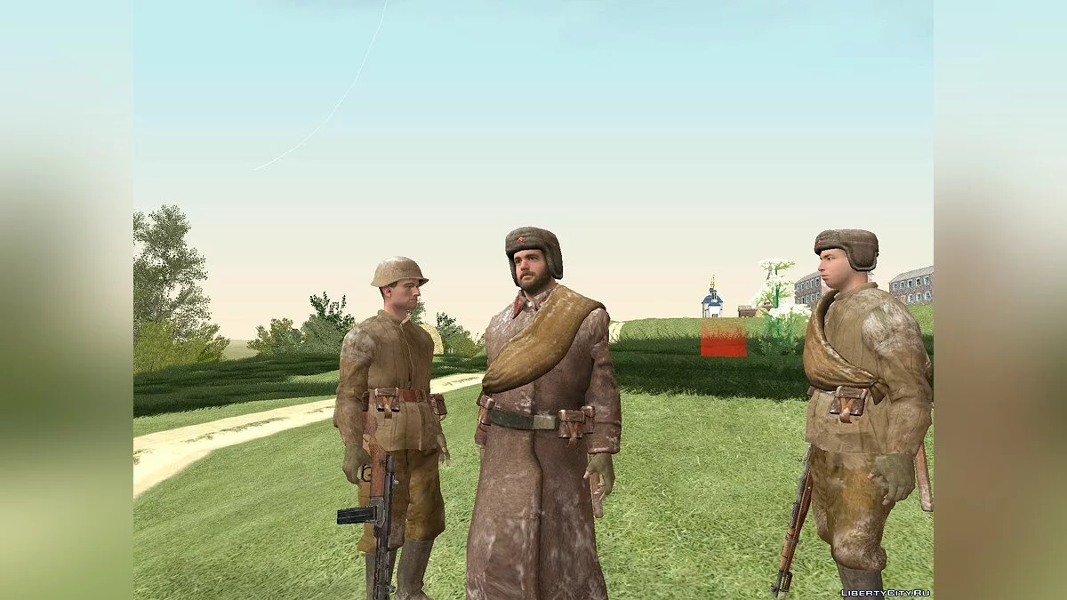 Советские солдаты из Call of Duty 2 / GTA San Andreas