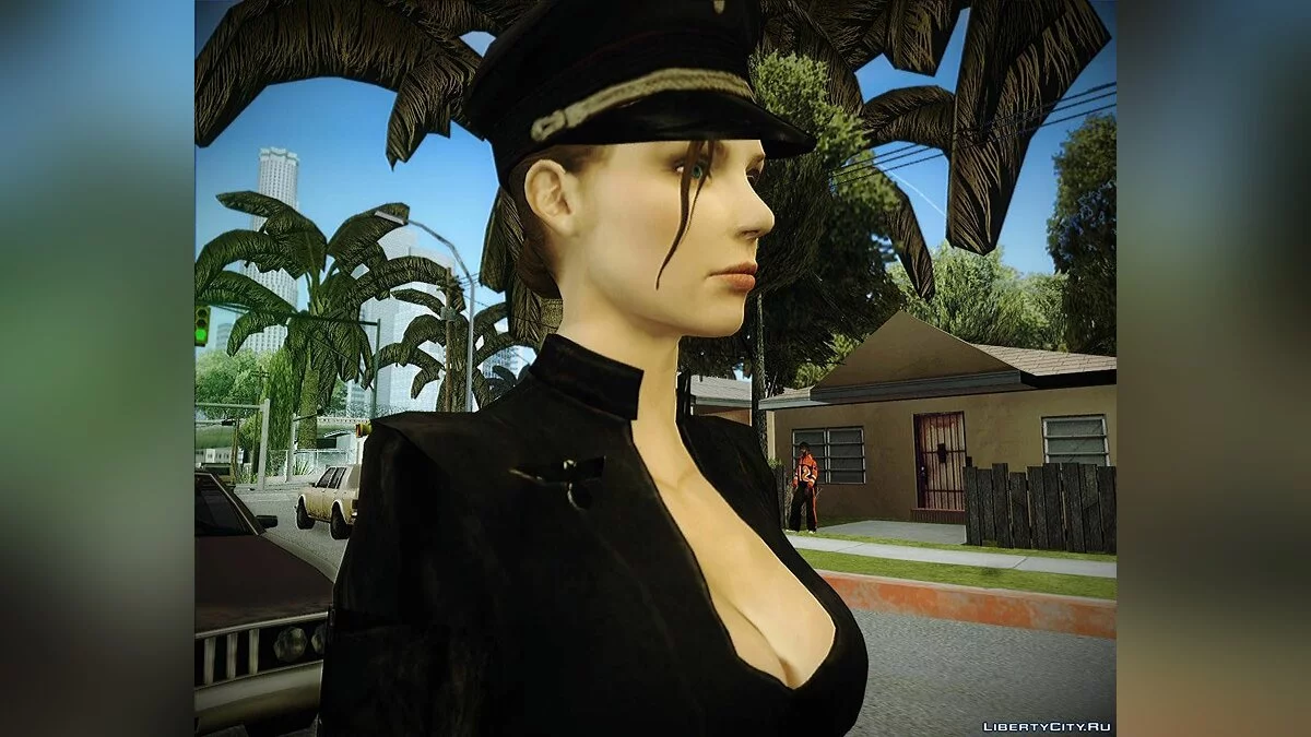 Army girl from war times+normal map / GTA San Andreas