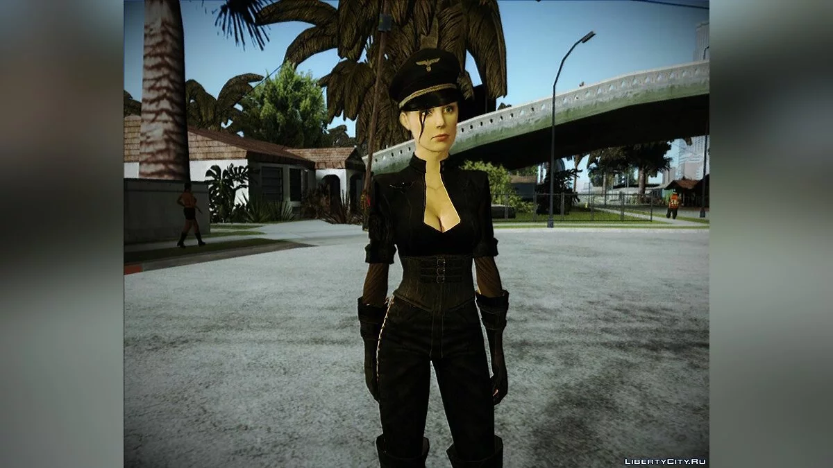 Army girl from war times+normal map / GTA San Andreas