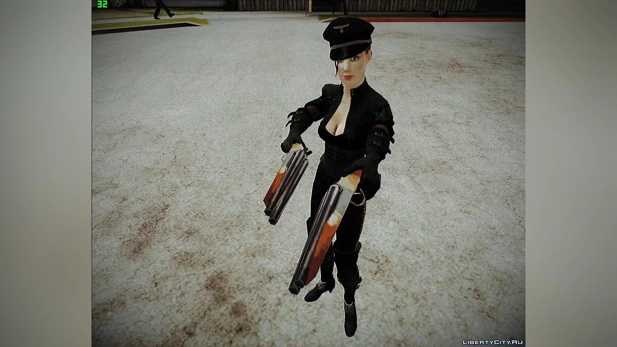 Army girl from war times+normal map / GTA San Andreas