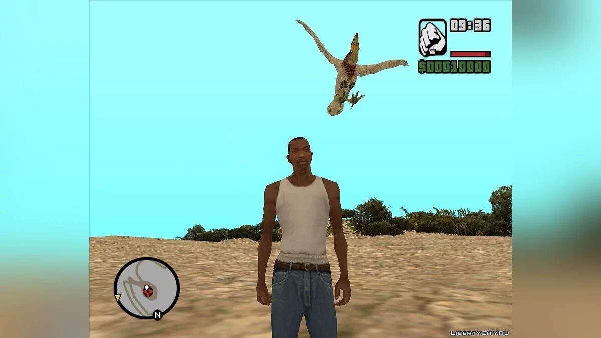 Птица из Risen + анимации / GTA San Andreas