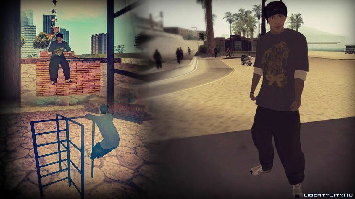 Скачать Shade (Parkour skin) для GTA San Andreas