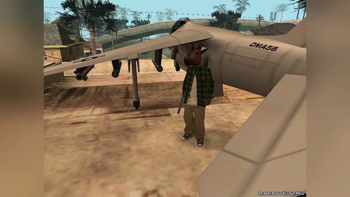 Чувак в маске лошади / GTA San Andreas