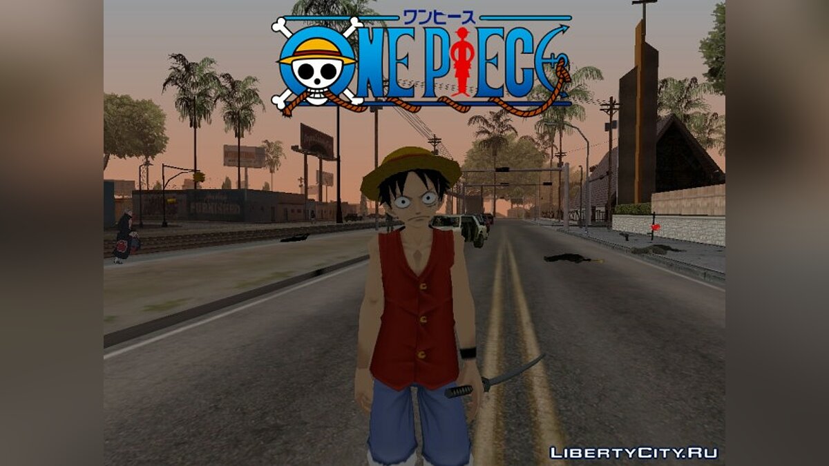 Скачать Monkey D Luffy для GTA San Andreas