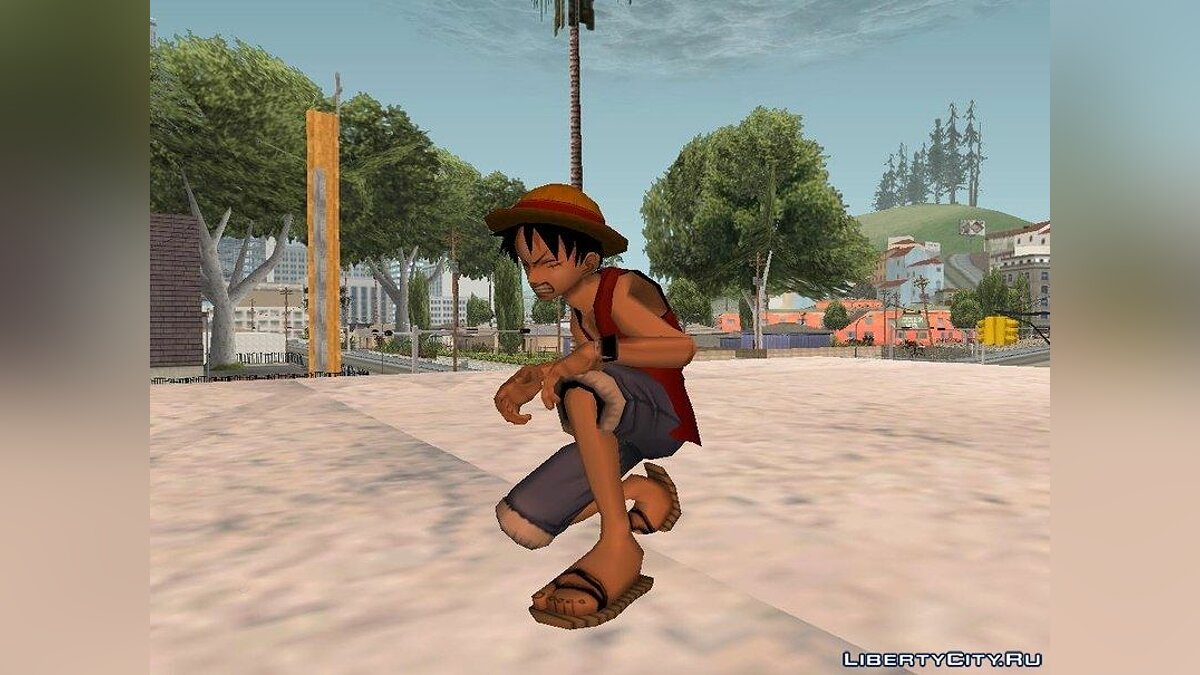 Скачать Monkey D Luffy для GTA San Andreas