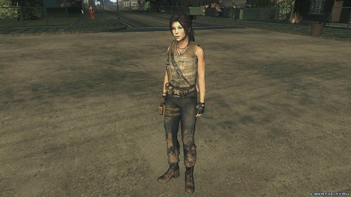 Скачать Tomb Raider 2013 Lara Croft Guerilla Outfit для GTA San Andreas