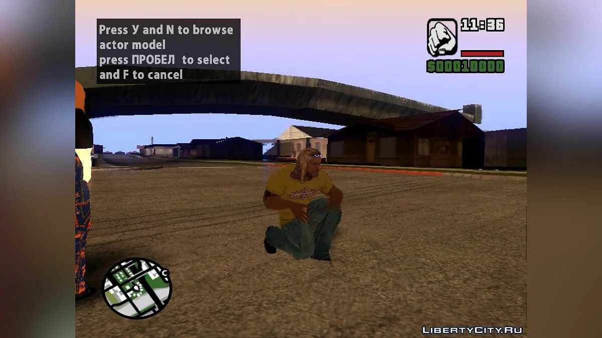 EDGE in civilian attire SvR'2011 XBox360 / GTA San Andreas
