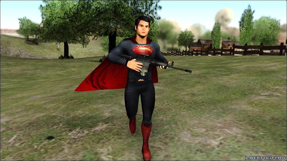 Скачать Man of Steel Superman для GTA San Andreas