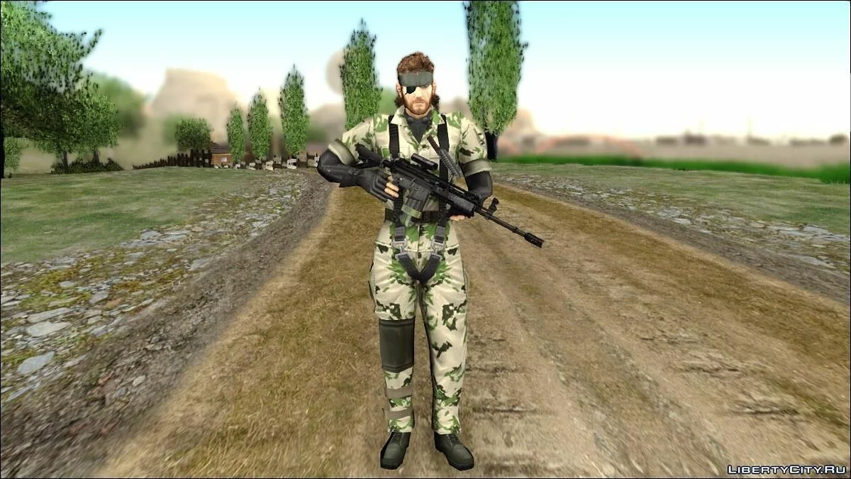 Metal Gear Solid 3 BIG BOSS camo pack / GTA San Andreas