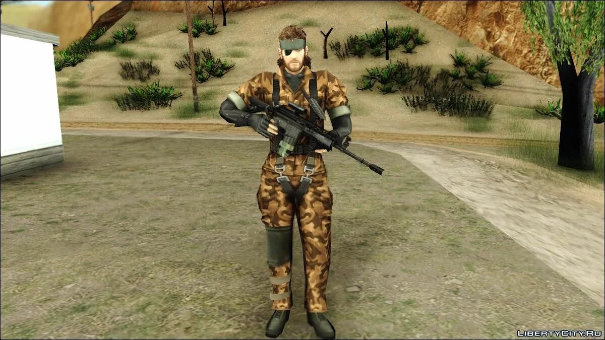 Metal Gear Solid 3 BIG BOSS camo pack / GTA San Andreas