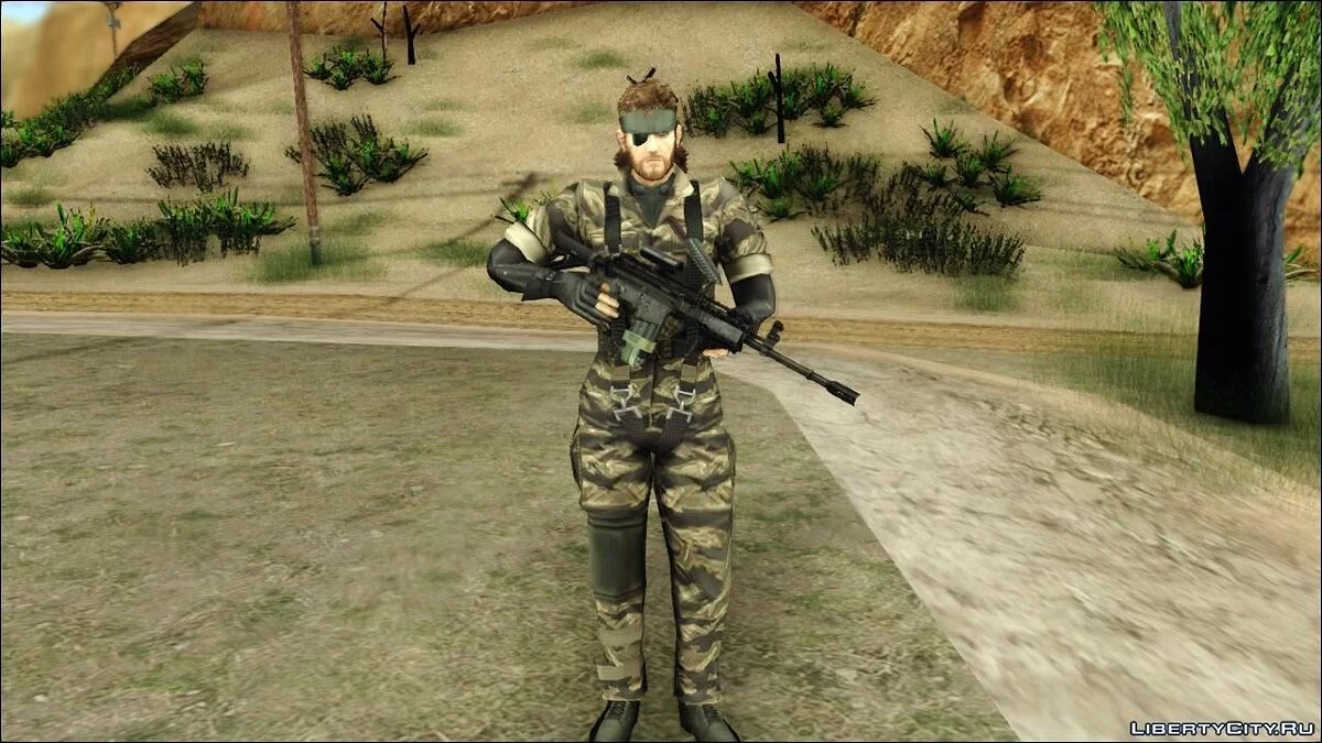 Metal Gear Solid 3 BIG BOSS camo pack / GTA San Andreas