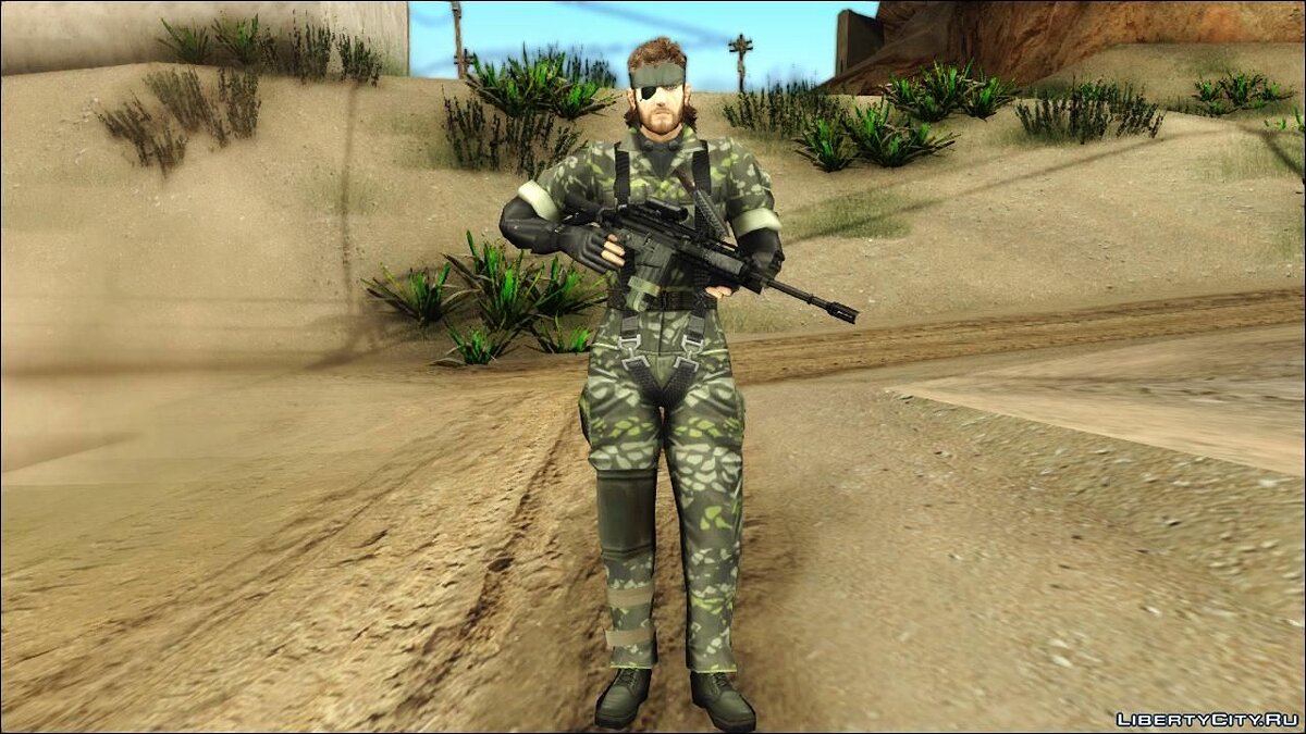 Скачать Metal Gear Solid 3 BIG BOSS camo pack для GTA San Andreas