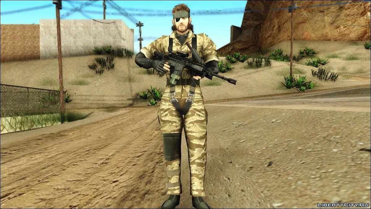 Metal Gear Solid 3 BIG BOSS camo pack / GTA San Andreas