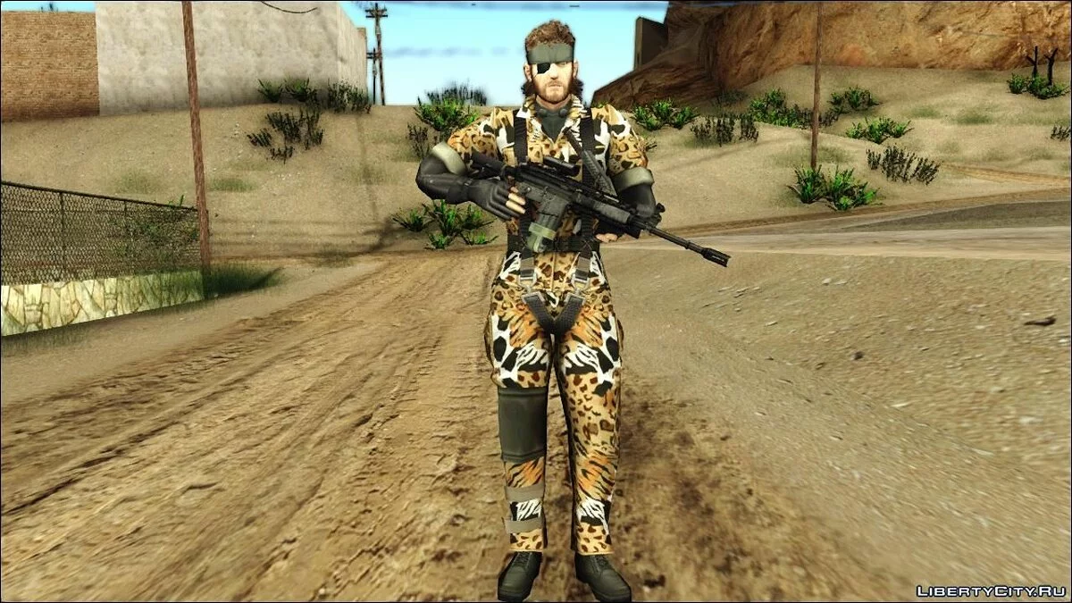Metal Gear Solid 3 BIG BOSS camo pack / GTA San Andreas
