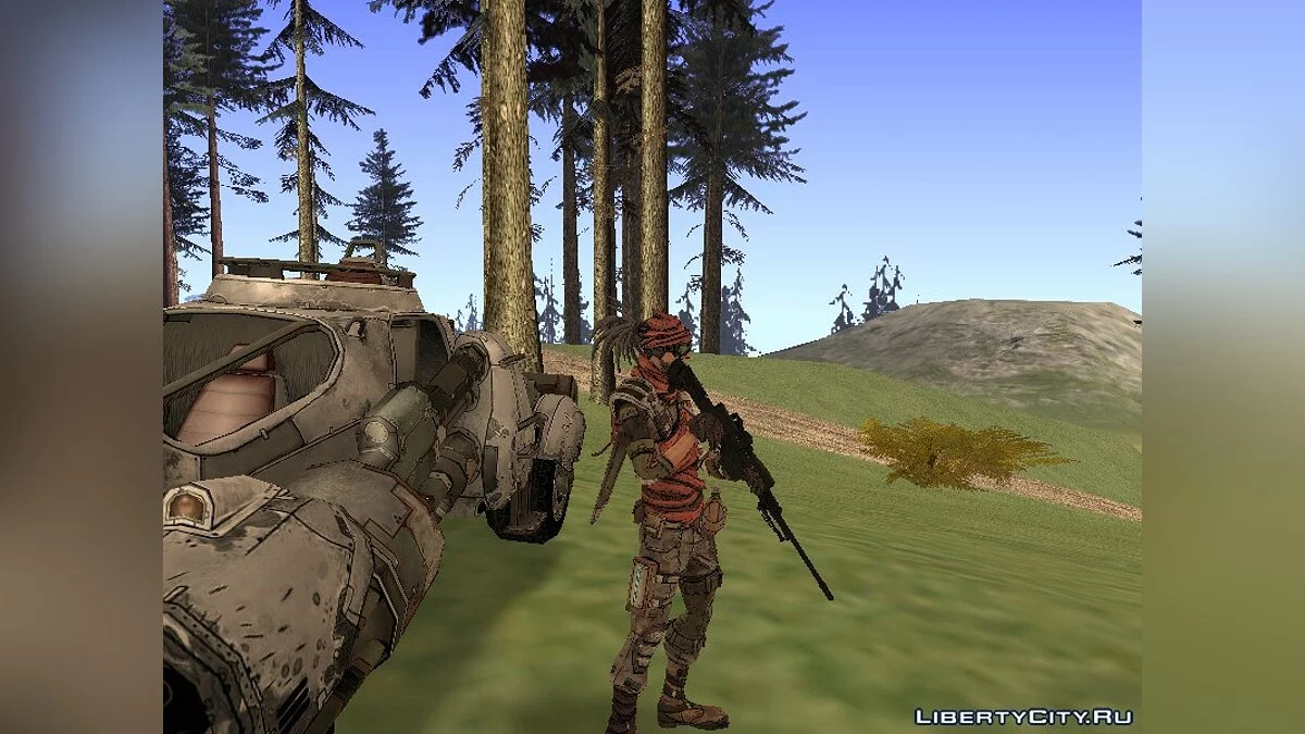 Mordecai из Borderlands 2 / GTA San Andreas