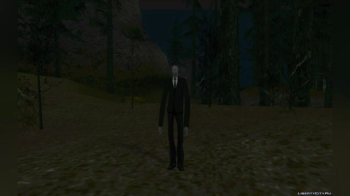 Slender man(Тонкий человек) / GTA San Andreas