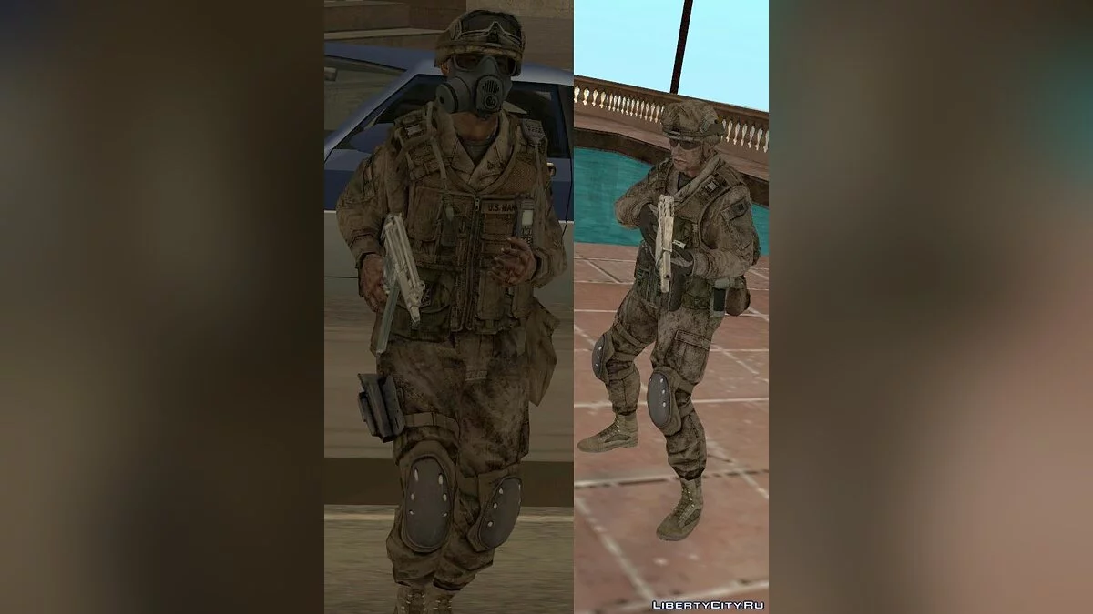 Бойцы КМП США (конверт из Crysis 2) / GTA San Andreas